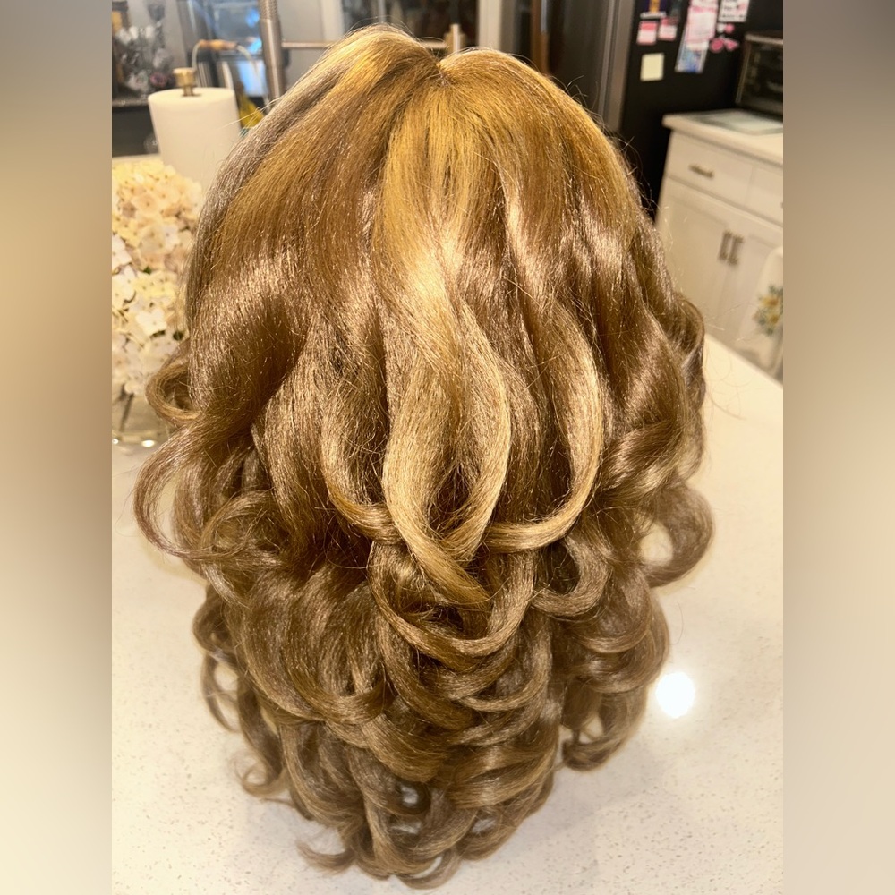 New Kinky Straight Big Bold Barrel Curl Wig - Golden Lady Hair! - Picture 4 of 8